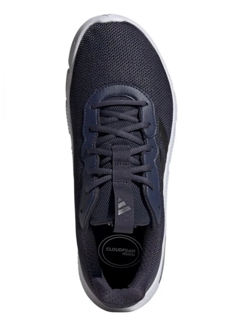 adidas Men's Navy and White Cloudfoam Flex Athletic Shoes